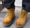 骆驼（CAMEL）【王俊凯同款】马丁靴男新款百搭男士大黄靴户外徒步工装登山靴子 GE122W7757T 金黄色 (男款) 40 实拍图