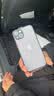 暴走 适用苹果13手机壳 iPhone13保护套 镜头全包防摔防指纹魔方硅胶直边撞色透明磨砂男女款 幻夜黑 实拍图