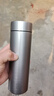 宅轻松钛杯覆钛保温杯茶水分离商务高档水杯男女士礼品杯子 太空灰500ml 实拍图