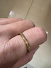 钛钢不掉色满天星磨砂戒指女轻奢高级感网红情侣对戒时尚百搭饰品 金色磨砂戒指2mm 美号7号 实拍图