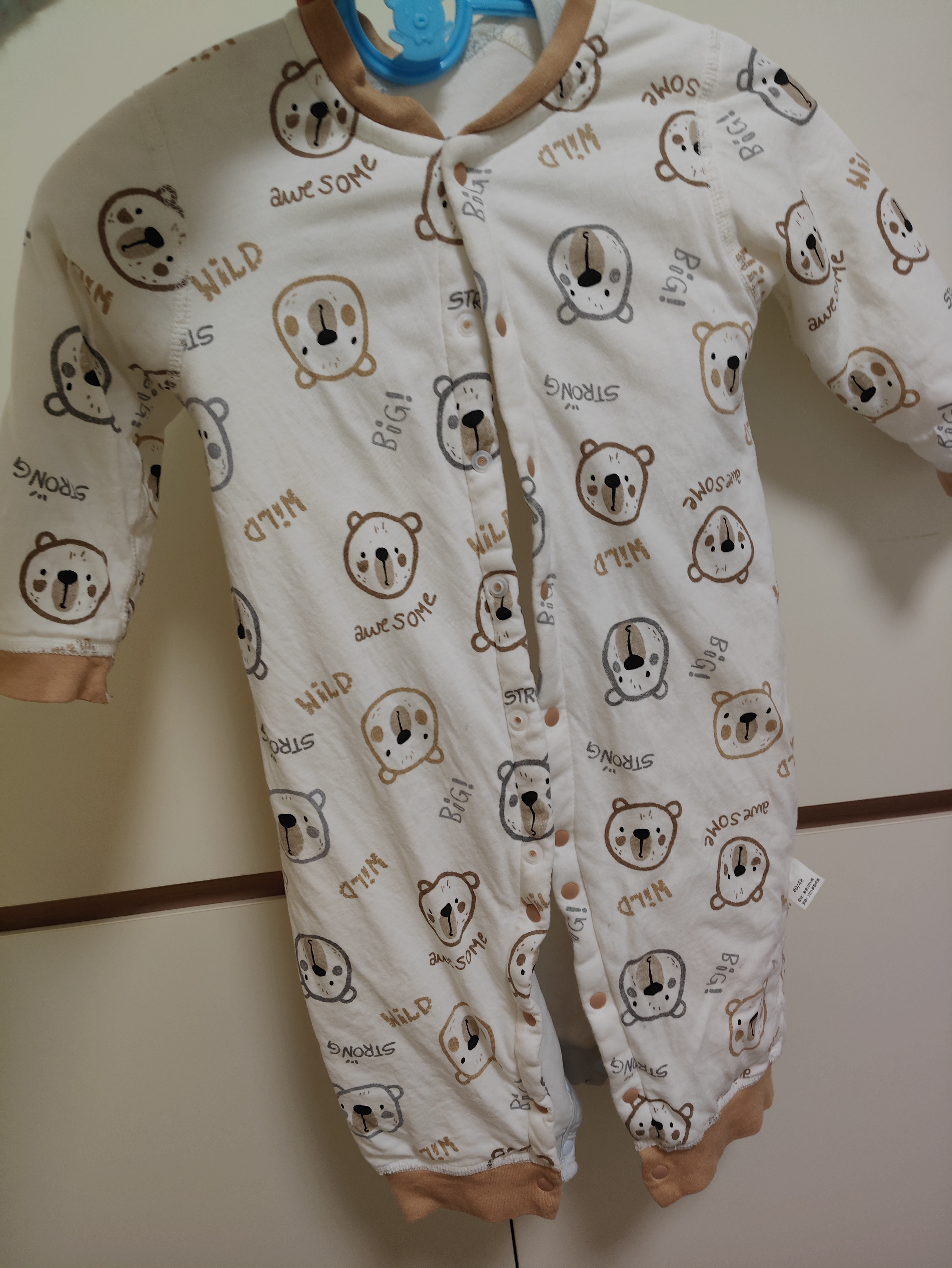贝肽斯婴儿连体衣冬季新款夹棉衣服男女童外出棉服加厚保暖宝宝哈衣爬服 热气球 40g夹棉 (单件装) 80cm 实拍图