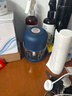 绞肉机小型打蒜器家用绞蒜切蒜器多功能辅食料理机电动蒜泥神器蒜蓉机自动切菜机压蒜器 蓝色-玻璃杯 0.26L 4页刀 实拍图