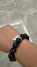 石玥珠宝精品14mm黑玛瑙手串本命年转运珠手链男女士款 水晶玛瑙 实拍图