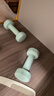 Keep哑铃女士男士健身家用彩色浸塑环保手铃亚铃全身塑形浅绿1.5kg*2 实拍图