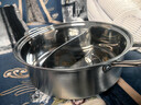 荣事达（Royalstar）鸳鸯锅火锅专用锅汤锅304不锈钢锅燃气灶电磁炉通用30cm 实拍图