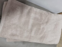 MUJI棉绒 带挂环柔软手巾 毛巾洗脸巾纯棉 粉米色 34×35cm 实拍图