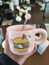 可爱fufu生日蛋糕马克杯带盖勺陶瓷杯送女生高颜值有意义生日礼物 汉堡生日蛋糕杯+勺1个350ml 实拍图