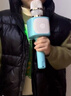 伊贝智玩具女孩儿童话筒音响一体麦克风唱歌机1-3-6岁男孩益智生日礼物 蓝（蓝牙版）自带歌曲-寓教内容 卡拉OK歌宝宝男孩自带声卡唱歌机 实拍图