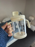 babycare三合一斜口吸管杯宝宝喝水牛奶学饮杯男女刻度儿童水杯-满杯300ml 实拍图