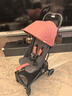 好孩子（gb）轻便婴儿车碳纤维宝宝手推车可坐可半躺易折叠D5000飞羽珊瑚红 实拍图