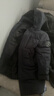 雪中飞秋冬新款时尚休闲舒适廓形男士“H”版型印花立领连帽羽绒服男 钢铁灰|8224 2XL /185/104A 实拍图