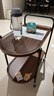 卓博茶几小桌子边桌沙发边几茶桌餐边推车置物架BCJ02异形胡桃色 实拍图