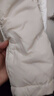 太平鸟女装羽绒服轻薄多巴胺无胆衬衫羽绒休闲外套短款 米白色 XS 实拍图