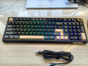 京东京造JZ990Pro三模无线蓝牙有线办公游戏键盘电竞PBT键帽RGB送男友独立数字区续航外设机械键盘鎏金黑 实拍图