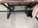 苏木源全实木电脑桌电竞桌台式学习书桌超厚办公桌子 进口加厚3cm实木【插排款】黑胡桃色 【120*60*75cm】带脚垫 实拍图