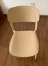 餐椅塑料椅子办公凳靠背休闲椅家用书桌椅卧室化妆椅简易小椅子 四把装-【颜色备注】默认卡其色 实拍图