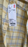 优衣库女装法兰绒衬衫/格纹格子长袖衬衣485263 41 杏黄色 L 实拍图