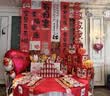 青苇手提福字发光纸灯笼4件套新店开业乔迁布置结婚装饰diy手工材料包 实拍图