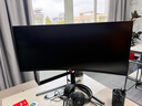 AOC 34英寸 带鱼屏 WQHD 广色域 180Hz HDR10  出厂校色 旋转升降 21:9曲面电竞电脑显示器 CU34G3X 实拍图