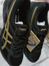 亚瑟士ASICS男鞋缓冲透气跑步鞋运动鞋网面回弹跑鞋GEL-CONTEND 4 黑色/金色 43.5 实拍图