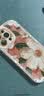 英恺达 适用苹果12手机壳iphone12保护套全包防摔抗指纹男女款创意保护壳泡芙壳油画山茶花  实拍图