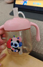 贝亲儿童牛奶杯1-3岁宝宝喝水喝奶PPSU直饮奶瓶双吸管水杯 粉色330mL 实拍图