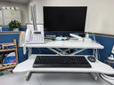 全品屋升降电脑桌升降工作台电脑升降支架台站立式升降办公书桌 气动无级升降-白桌双层80x40cm 【宽敞品质桌面】 实拍图