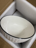 千年恋木6英寸陶瓷碗饭碗中式白碗家用防烫面碗汤碗可微波 TCW0013 实拍图
