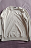 凡客诚品（VANCL）秋季上新休闲舒适长袖百搭打底圆领卫衣 白色 XL （建议120-140斤） 实拍图