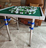 梦多福 麻将桌 折叠手动麻将机餐桌两用棋牌桌家用便携式简易手搓宿舍 80*80cm  【不锈钢腿+烟灰缸 】 升级款 实拍图