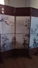 中式简易折叠可移动屏风遮挡板帘客厅隔断墙卧室现代简约办公室 单面图案送底座（加厚加粗） 1.7米高3扇一组1.5米宽 实拍图