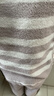 ubras【刘雯同款】慕斯绒条纹保暖加绒家居服套装女加厚加绒睡衣冬季女 小翻领-拿铁灰色 L 实拍图