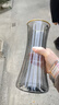 特大号轻奢创意简约玻璃花瓶透明水养鲜花北欧ins风客厅插花摆件 【28高描金】烟灰太阳花 实拍图