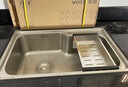华帝（VATTI）普通厨房水槽S1大单槽拉丝304不锈钢洗菜盆洗碗盆一体成型含龙头 实拍图
