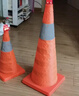 趣行 伸缩路锥折叠高亮反光锥三角架警示牌LED闪灯警示锥带灯款高45cm 实拍图