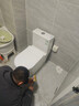 九牧（JOMOO）马桶 双旋强冲易洁无棱坐便器 防臭大管径抗菌釉面家用马桶11322 无棱九级暴风冲-脲醛抗菌11322KB 305/300mm 实拍图