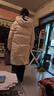 鸭鸭（YAYA）孙颖莎同款羽绒服男女2025冬季新款中长款泡芙防寒加厚保暖外套HY 月光白色-YE5B000706A L /175 实拍图