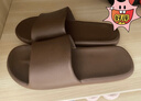 京东京造【抗菌皮纹拖】eva软弹拖鞋居家室内防臭浴室凉拖 深棕色 44-45 实拍图