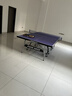 双鱼（DOUBLE FISH）专业乒乓球桌标准比赛训练室内家用训练球桌可折叠式乒乓球台案子 2028S 18MM蓝面/银色彩虹拱脚/有轮可折叠 晒单实拍图
