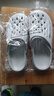 洞洞鞋凉拖鞋男士外穿EVA拖鞋女拖鞋软底一字拖男沙滩鞋居家凉拖 灰色 42 -43 实拍图