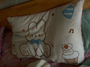 洁丽雅（Grace）儿童枕头 纯棉可拆洗枕套 学生宿舍纤维枕单只装 40*60cm蛋糕小兔 实拍图