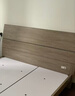 全友家居 现代简约原木风1.5米x2米双人板式大床卧室家用高脚床家具 实拍图