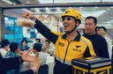 绿文加厚A4横式拉杆夹加厚抽杆夹文件夹透明报告简历夹办公用品夹插页册报告夹文件袋票据夹发票档案夹 实拍图