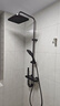 浪鲸恒温淋浴花洒套装钢琴花洒全套增压自洁沐浴器精铜浴室淋雨器 【枪灰冷热】数显控温 增压雨淋 实拍图