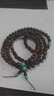 黑花梨沉香木檀木佛珠108念珠仿绿松石隔珠木质手链总批发 黑花梨隔珠08mm*108颗 实拍图