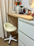 千禧华府化妆椅女生卧室凳子化妆凳奶油风美甲椅子2026新款梳妆台凳子米白 实拍图