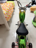 暴风骑士儿童电动车摩托车小哈雷两轮代步小电摩3-12岁单驱C12尊享版绿色 实拍图