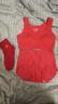 婷美女童红色本命年内衣套装2026马年衣服儿童少女发育期文胸背心12岁 实拍图