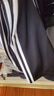 阿迪达斯（adidas）长裤男女秋冬宽松透气直筒裤跑步运动防风休闲裤  黑白 M 实拍图