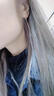 戚小米纯S999银水滴耳线女气质简约长款耳环时尚新款时尚个性养耳洞耳饰 水滴耳线【一对】 实拍图